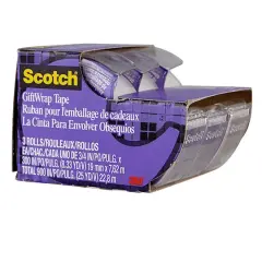 Scotch&reg; Giftwrap Tape, 3-Pack