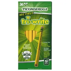 Ticonderoga&reg; My First Tri-Write&trade; Primary Size No. 2 Pencils with Eraser, 36 Pack