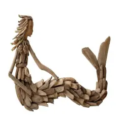 Hello Honey&reg; Driftwood Sitting Mermaid Wall Decor