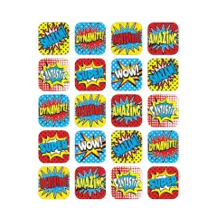 Teacher Created Resources Superhero Stickers, 12 Packs of 120