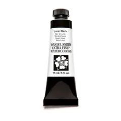 Daniel Smith Extra Fine&trade; Watercolor Paint, 15mL Lunar Black