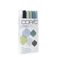 Copic&reg; Ciao Marker Set, 6 Color Sea