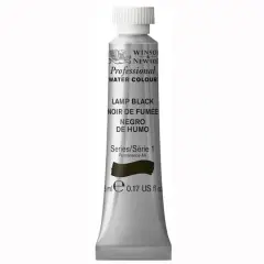 Winsor & Newton&reg; Professional Water Colour&trade; Paint, 5mL Lamp Black