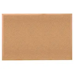 Ghent Cork Bulletin Board w/Wood Frame, 18" x 24"