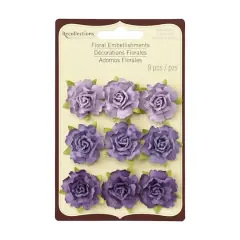 Small Lavender Rose Embellishments by Recollections&trade; Signature&trade;