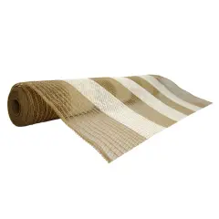 21" x 18ft. Jute Mesh Striped Ribbon by Celebrate It&reg; Occasions&trade;