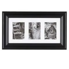 3 Opening Black Gallery Frame by Studio D&eacute;cor&reg;