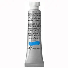 Winsor & Newton&reg; Professional Water Colour&trade; Paint, 5mL Winsor Blue (Green Shade)