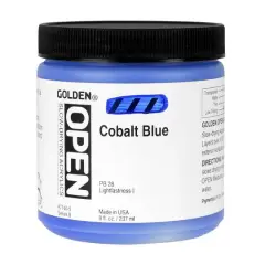 Golden&reg; OPEN&trade; Slow Drying Acrylics, 8oz. Cobalt Blue