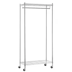 Honey Can Do 75" Chrome Heavy Duty Urban Garment Rack