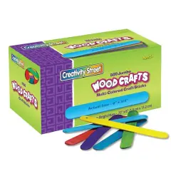 Creativity Street&reg; Bright Hues Jumbo Craft Sticks, Pack of 500