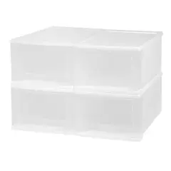 Iris&reg; Medium Stacking Drawer, 4 Pack White