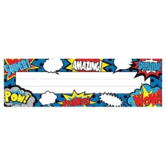 Superhero Flat Name Plates