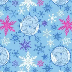 Disney&reg; Frozen Sisters Papercut Badges Toss Quilting Cotton Fabric