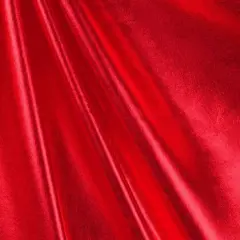 Red Foil Metallic Spandex