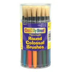 Colossal Brush, Natural Bristle, Round, 30 Set
