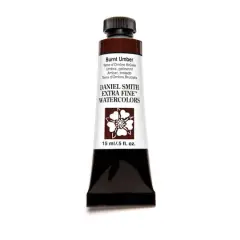 Daniel Smith Extra Fine&trade; Watercolor Paint, 15mL Burnt Umber