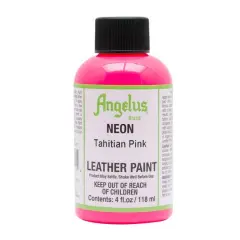 Angelus&reg; Neon Leather Paint, 4oz. Tahitian Pink