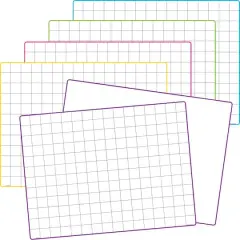 Teacher Created Resources Math Grid Dry Erase Boards, Set of 10