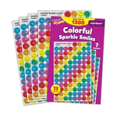 Trend Enterprises&reg; superSpots&reg; Multicolor Sparkle Smiles, 3 Pack Bundle