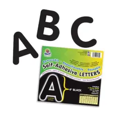 4" Self-Adhesive Letters, Black