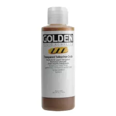 Golden&reg; 4oz. Fluid Acrylics Transparent Yellow Iron Oxide