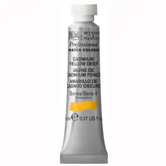 Winsor & Newton&reg; Professional Water Colour&trade; Paint, 5mL Cadmium Yellow Deep