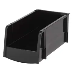 Iris&reg; Medium Black Storage Bin, 8ct.