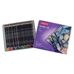 Derwent&reg; Studio Colored Pencil 24 Color Tin Set