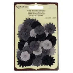Black Button Daisy Stickers by Recollections&trade;