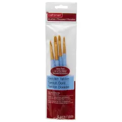Filbert Golden Taklon Brush Set By Craft Smart&reg;, 4 Pack