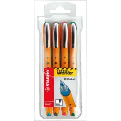 Stabilo Bionic Worker Pen, 4-Color Set, .5mm