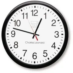 14" Thinline Quartz Wall Clock With 12" Dial
