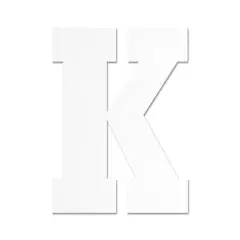 13" White MDF Uppercase Letter by Make Market&reg; K