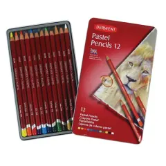 Derwent&reg; Pastel Pencil 12 Color Tin Set