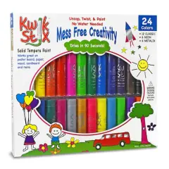 Kwik Stix Tempera Paint, 24 Pack