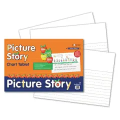 Pacon&reg; Picture Story Chart Tablet, 24" x 16", 25 Sheets Per Chart, 3 Charts