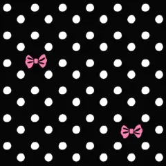 Springs Creative Black Ditzy Bow Dots Quilting Fabric