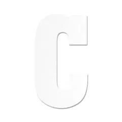 13" White MDF Uppercase Letter by Make Market&reg; C