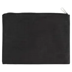 10" x 8" Black Canvas Pouch by Make Market&reg;