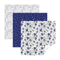 Cricut&reg; Premium Vinyl&trade; Patterned Sampler, In Bloom Blue