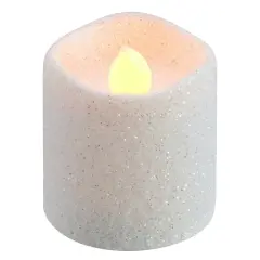 White Glitter LED Votive Candles By Ashland&reg; 12ct.