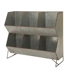 Glitzhome&reg; Galvanized Storage Standing Shelf