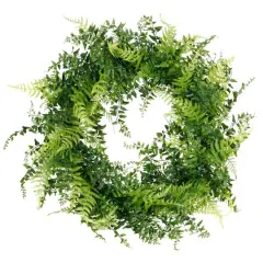20" Mixed Greenery & Leaves Wreath by Ashland&reg;