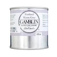 Gamblin Artist Grade Oil Color, 8oz. Portland Warm Grey