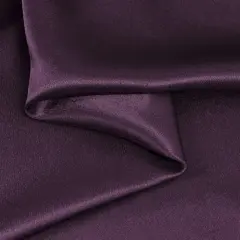 Plum Crepe Back Satin