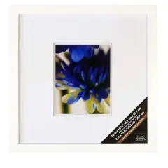 Gallery White Square Wall Frame with Double Mat by Studio D&eacute;cor&reg;