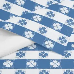 Blue Tavern Check Flannel Backed Vinyl