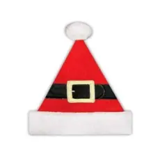 14" Belt Buckle Santa Hat, Adult Medium