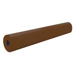 Rainbow&reg; Duo-Finish&reg; 36" x 1000ft Colored Kraft Paper Roll Brown